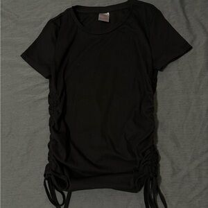 Black Short Sleeve Top